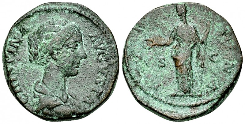 Crispina AE Dupondius, Iuno Lucina reverse 

Commodus (177-192 AD) for Crispin...
