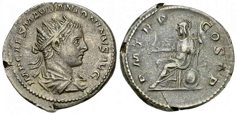 Elagabalus AR Antoninianus, Roma reverse 

Elagabalus (218-222 AD). AR Antonin...