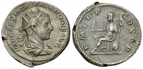 Elagabalus AR Antoninianus, Roma reverse 

Elagabalus (218-222 AD). AR Antoninianus (22-23 mm, 4.90 g), Rome, AD 218.
Obv. IMP CAES M AVR ANTONINVS...