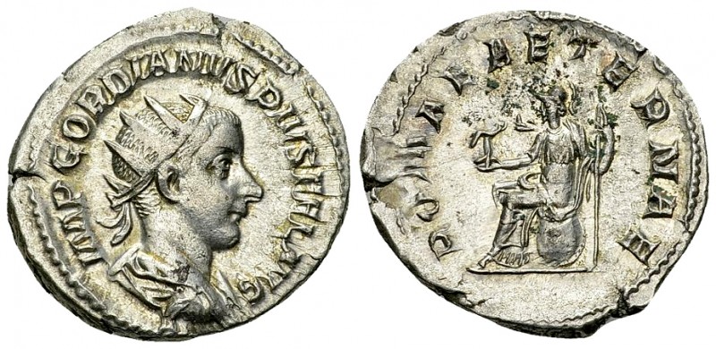 Gordianus III AR Antoninianus, Roma reverse 

Gordianus III Pius (238-244 AD)....