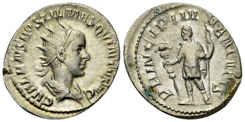 Hostilianus AR Antoninianus, Prince of the Youth reverse 

Hostilianus (250-25...