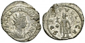 Macrianus BI Antoninianus, Spes reverse, Samosata 

Macrianus (260-261). BI Antoninianus (21-23 mm, 4.25 g), Samosata.
Obv. IMP C FVL MACRIANVS P F...