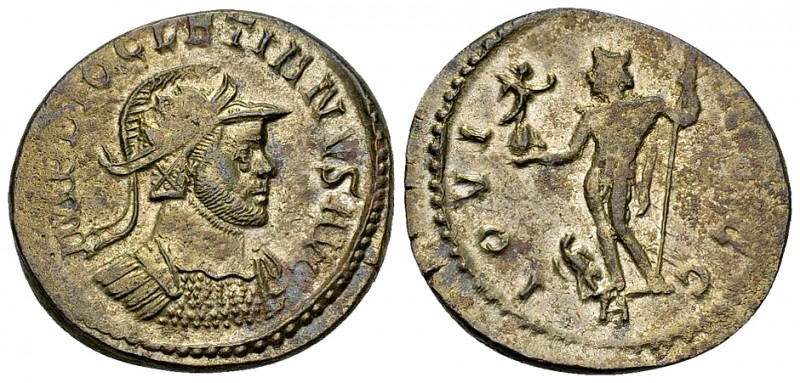 Diocletianus Silvered AE Antoninianus, Jupiter reverse 

Diocletianus (284-305...