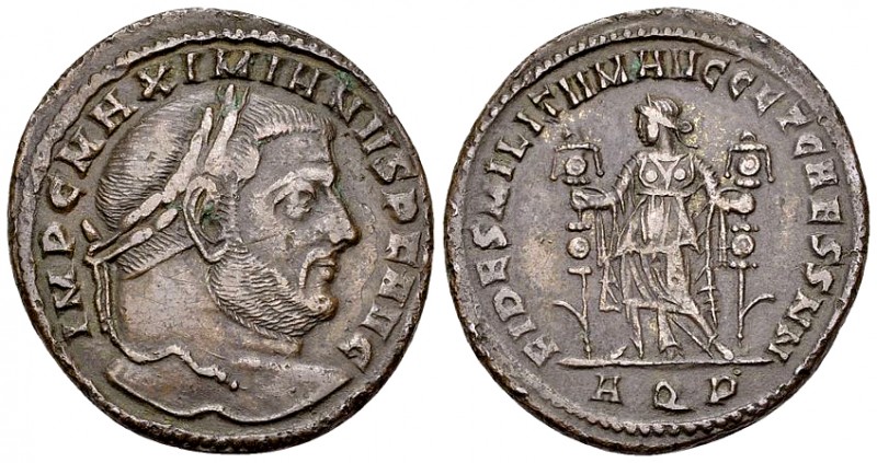 Maximianus Herculius AE Nummus, Aquileia 

Maximianus I Herculius (305-307 AD)...