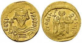 Phocas AV Solidus, Constantinople 

Phocas (602-610 AD). AV Solidus (20-21 mm, 4.42 g), Constantinople, officina Z (?).
 Obv. d N FOCAS PERP AVG, C...