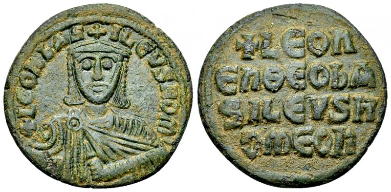 Leo VI AE Follis, Constantinople 

Leo VI (886-912 AD). AE Follis (25 mm, 7.35...