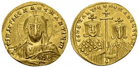 Constantinus VII and Romanus II AV Solidus 

Constantine VII Porphyrogenitus and Romanus II (913-959 AD). AV Solidus (20 mm, 4.40 g), Constantinople...