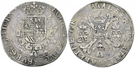 Brabant AR Patagon n.d. 

Belgium, Brabant. Albert and Isabella (1598-1621). AR Patagon n.d. (28.23 g).
Delm. 261.

Nicely toned and very fine.
