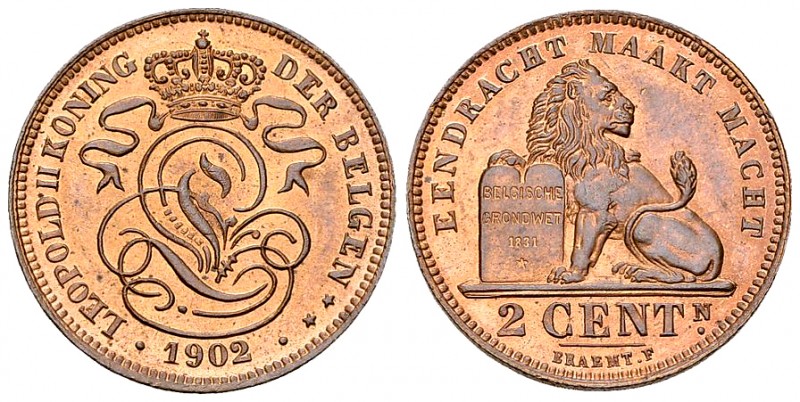 Belgique, AE 2 Centimes 1902 

Belgique. Léopold II. AE 2 Centimes 1902 (3.99 ...