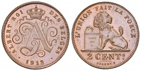 Belgique, AE 2 Centimes 1912 

Belgique. Albert. AE 2 Centimes 1912 (3.96 g).
KM 64.

FDC.