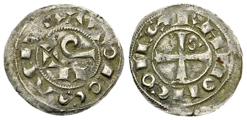 Raymond VII, AR Obole 

France, Toulouse. Raymond VII (1222-1249). AR Obole (1...