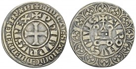 Philippe IV le Bel, AR Gros tournois 

France, Royaume. Philippe IV le Bel (1285-1314). AR Gros Tournois (25 mm, 3.91 g).
Dupl. 213.

TTB.