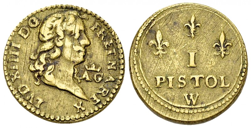 Louis XIV, AE Poids monétaire 

France, Royaume. Louis XIV. AE Poids monétaire...