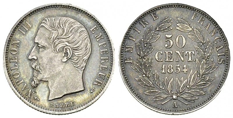 Napoléon IIII, AR 50 Centimes 1854 A, Paris 

France. Second Empire. Napoléon ...