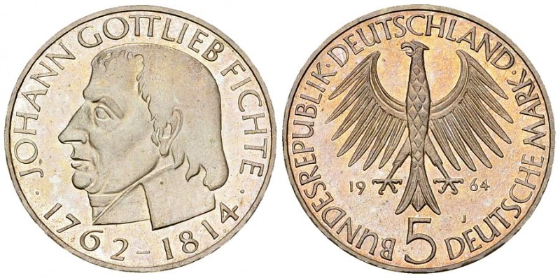 Deutschland, AR 5 Mark 1964 J, Fichte 

Deutschland, Bundesrepublik. AR 5 Mark...