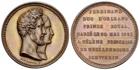 Mecklenburg-Schwerin, AE Medaille 1837 

Deutschland. Mecklenburg-Schwerin. Friedrich Franz I (1785-1837). AE Medaille 1837 (25.5 mm, 10.13 g), auf ...