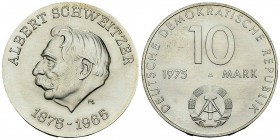 DDR, AR 10 Mark 1975, Schweitzer, Probe 

Deutsche Demokratische Republik DDR. AR 10 Mark 1975 (17.04 g). Schweitzer. Probe.
Vgl. Kommentar zu AKS ...