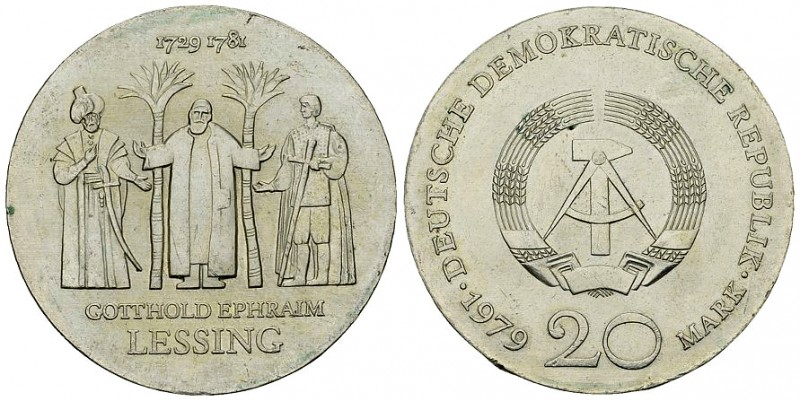 DDR, AR 20 Mark 1979, Lessing 

Deutsche Demokratische Republik DDR. AR 20 Mar...