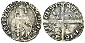 Edward the Black Prince AR Hardi d'argent, La Rochelle 

Anglo-gallic. Edward the Black Prince (1362-1372). AR Hardi d'Argent (18 mm, 1.16 g), La Ro...