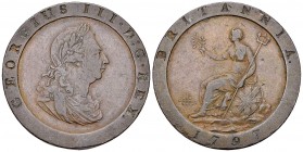 George III AE Penny 1797 

Great Britain. George III. AE Penny 1797 (36 mm, 26.84 g). Carthweel type.
KM 618.

Very fine.