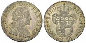 Vittorio Amedeo, III AR 20 Soldi 1796 

Italia. Regno di Sardegna. Vittorio Amedeo III (1773-1796). AR 20 Soldi 1796 (26 mm, 5.32 g).
 MIR 990c.
...