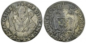 Milano, AR 5 Soldi 1737 

Milano. Carlo d'Asburgo. AR 5 Soldi 1737 (20 mm, 2.62 g).
MIR 417/4.

Rara. MB.
