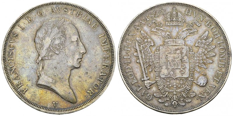 Francesco I, AR Scudo 1825 

Italia. Regno Lombardo-Veneto. Francesco I. AR Sc...
