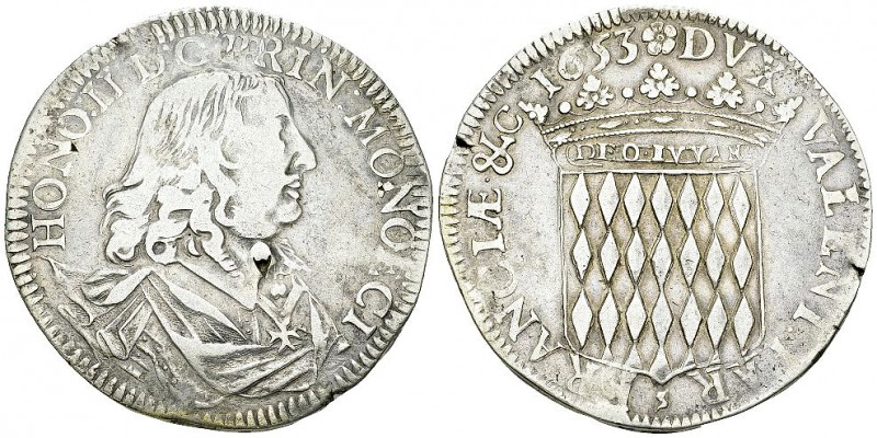 Honoré II AR Ecu 1653 

Monaco. Honoré II (1604-1662). AR Écu 1653 (44 mm, 26....