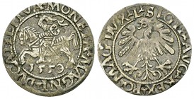Poland AR 1/2 Grosz 1559, Wilno 

Poland. Sigismund II August (1545-1572). AR 1/2 Grosz 1559 (19 mm, 1.29 g), Wilno.
Kop. 3258.

Good very fine.