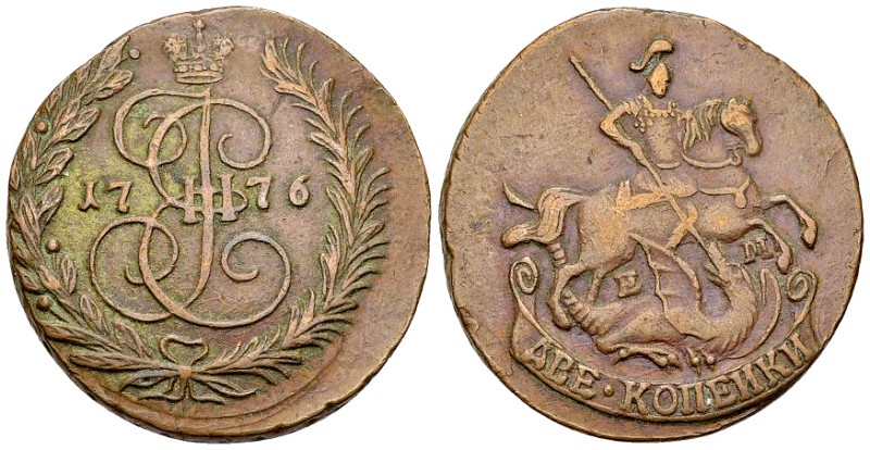 Catherine II AE 2 Kopeks 1776 

Russia. Catherine II (1762-1796). CU 2 Kopeks ...