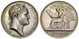 Alexander I AR Medal 1814, Sojourn in Paris 

Russia. Alexander I (1801-1825). AR Medal 1814 (40.5 mm, 38.65 g), on the Sojourn of Alexander I in Pa...