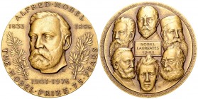 Schweden, AE Medaille 1976, 75-jähriges Jubiläum Nobelpreis 

Schweden. AE Medaille 1976 (45 mm, 46.05 g), auf das 75-jährige Jubiläum der Nobelprei...