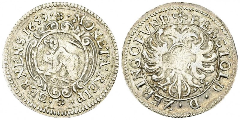 Bern, AR 20 Kreuzer 1659 

Schweiz, Bern. AR 20 Kreuzer 1659 (4.91 g).
HMZ 2-...