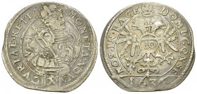 Chur, Stadt, AR 10 Kreuzer 1636 

Schweiz. Graubünden. Chur, Stadt. AR 10 Kreuzer 1636 (27 mm, 4.01 g).
HMZ 2-489l.

Zainende. Seltenerer Jahrgan...