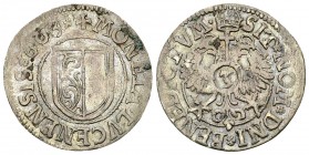 Luzern, AR Groschen 1603 

Schweiz, Luzern. AR Groschen (3 Kreuzer) 1603 (20-21 mm, 1.69 g). 
HMZ 2-638d. 

Sehr schön.