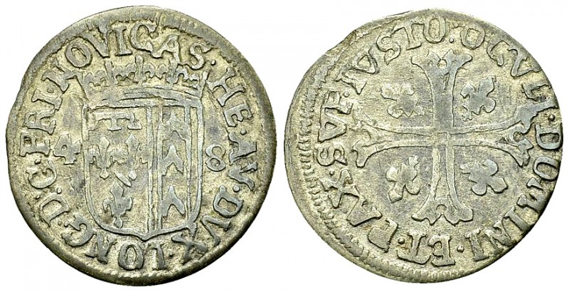 Neuenburg, BI Halbbatzen 1648 

Schweiz, Neuenburg/Neuchâtel. Henri II. BI Hal...