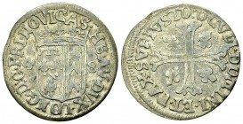 Neuenburg, BI Halbbatzen 1648 

Schweiz, Neuenburg/Neuchâtel. Henri II. BI Halbbatzen 1648 (23 mm, 1.88 g).
 HMZ 2-687e.

Fast sehr schön.