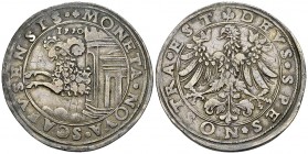 Schaffhausen, AR Taler 1550, selten 

Schweiz, Schaffhausen. AR Taler 1550 (28.61 g).
HMZ 2-749a.

Selten. Attraktives Exemplar. Graffiti auf Ave...