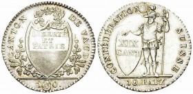 Waadt, AR 10 Batzen 1810 

Schweiz, Waadt/Vaud, Kanton. AR 10 Batzen 1810 (29 mm, 7.42 g). HMZ 2-1000b. 

Gestopftes Loch bei 6 Uhr, sonst vorzügl...