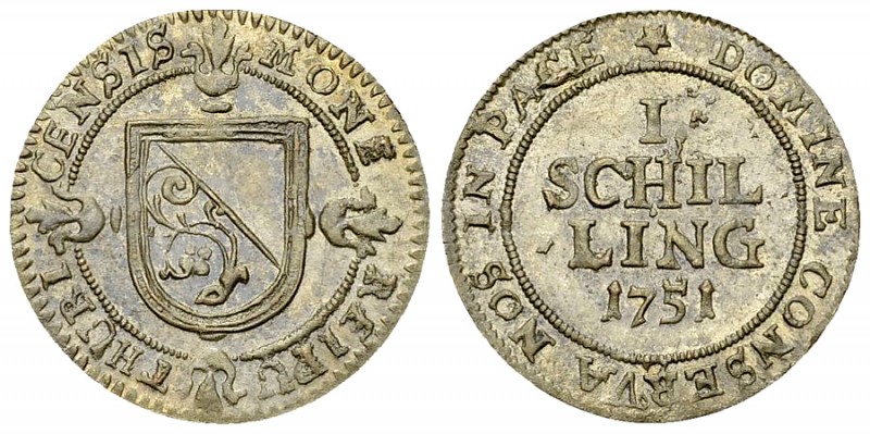 Zürich, BI Schilling 1751 

Schweiz, Zürich. BI Schilling 1751 (20 mm, 1.14 g)...