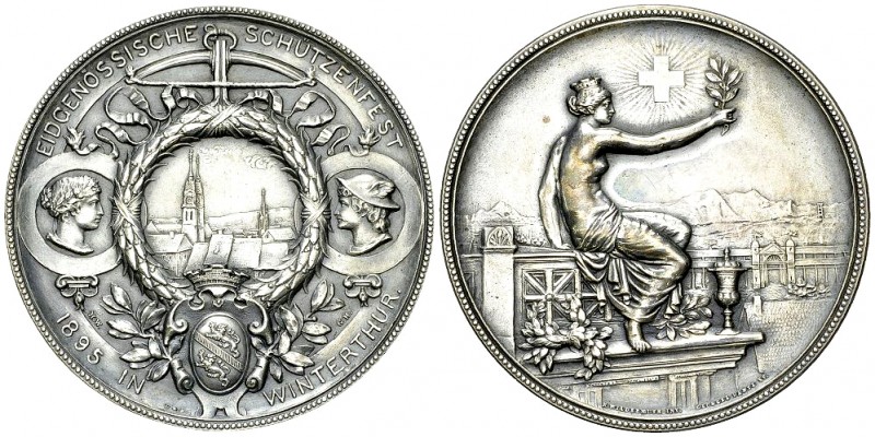 Winterthur, AR Schützenmedaille 1895 

Schweiz, Zürich. Winterthur. AR Schütze...