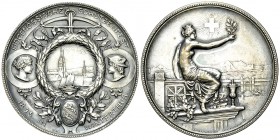Winterthur, AR Schützenmedaille 1895 

Schweiz, Zürich. Winterthur. AR Schützenmedaille 1895 (45 mm, 38.35 g), auf das Eidgenössische Schützenfest....
