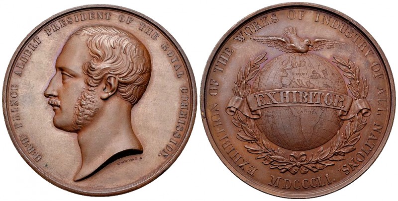 Schweiz/Grossbritannien, AE Medaille 1851 

Schweiz/Grossbritannien. AE Medail...