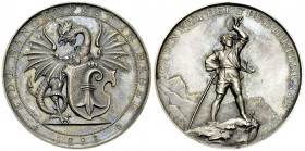 Basel, AR Medaille 1893, Eidg. Sängerfest 

Schweiz, Basel. AR Medaille 1893 (45 mm, 39.55 g), auf das eidgenössische Sängerfest in Basel. Von F. Ho...