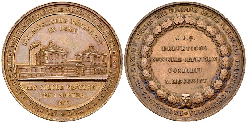 Bern, AE Medaille 1855, Eidg. Münzstätte 

Schweiz, Eidgenossenschaft. Bern. A...