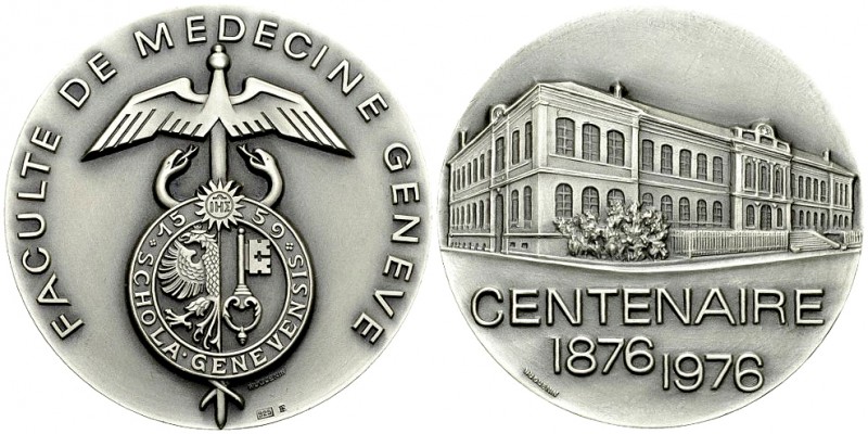 Genf, AR Medaille 1976, Medizinische Fakultät 

Schweiz, Genf/Genève. AR Medai...