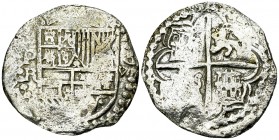 Philip III AR 8 Reales, Nuestra Señora de Atocha 

Bolivia. Philip III (1598-1621). AR Shipwreck Cob 8 Reales (36 mm, 25.60 g), Potosi.
 KM 10.

...