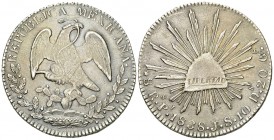Mexico AR 8 Reales 1838 Pi JS 

Mexico. AR 8 Reales 1838 Pi JS (37-39 mm, 26.87 g), San Luis.
 KM 377.8. 

Very fine.