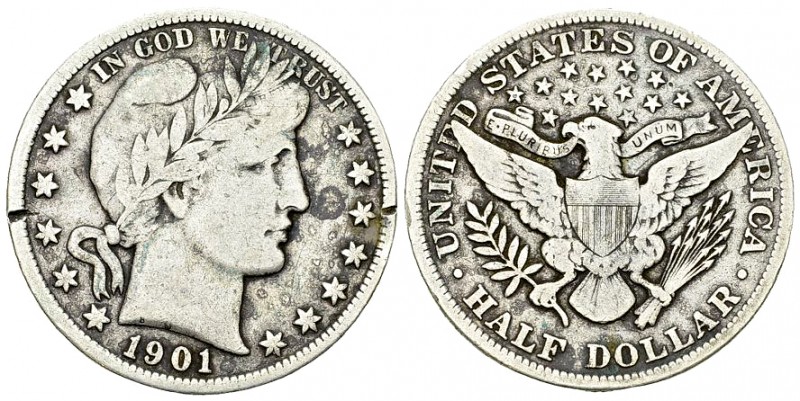 USA AR Half Dollar 1901 

USA. AR Half Dollar 1901 (12.10 g). Barber Half Doll...