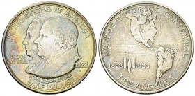 USA Commemorative AR Half Dollar 1923 S, Monroe Doctrine 

USA. Commemorative Half Dollar 1923 S (12.54 g), Monroe Doctrine Centennial.
KM 153.

...